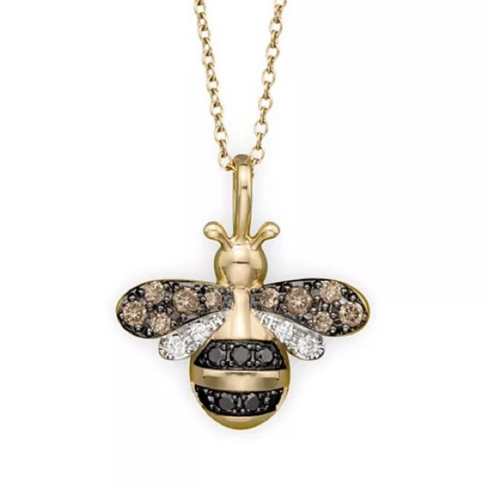 14K Gold Bee Necklace